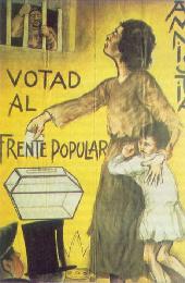 Cartel pidiendo el voto Cartel pidiendo el voto